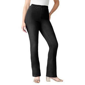 Roaman's Women's Plus Size Tall Plus Size Comfort Stretch Bootcut Jean