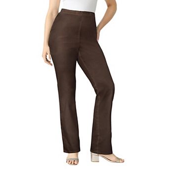 Roaman's Women's Plus Size Tall Plus Size Comfort Stretch Bootcut Jean