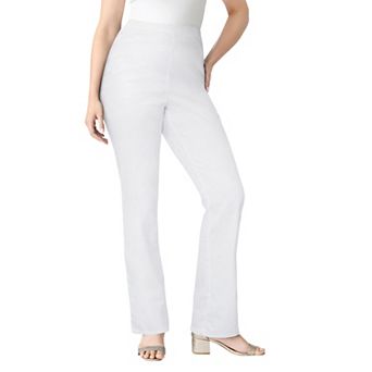 Roaman's Women's Plus Size Tall Plus Size Comfort Stretch Bootcut Jean