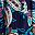 Navy Layered Paisley