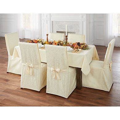 BrylaneHome Damask Set Of 2 Chair Covers