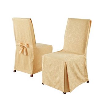 BrylaneHome Damask Set Of 2 Chair Covers