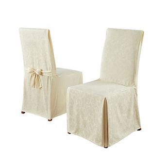 BrylaneHome Damask Set Of 2 Chair Covers