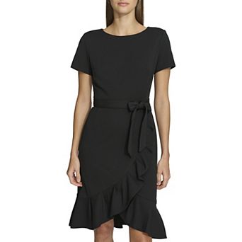 Women's Andrew Marc Flounce Hem Mini Dress