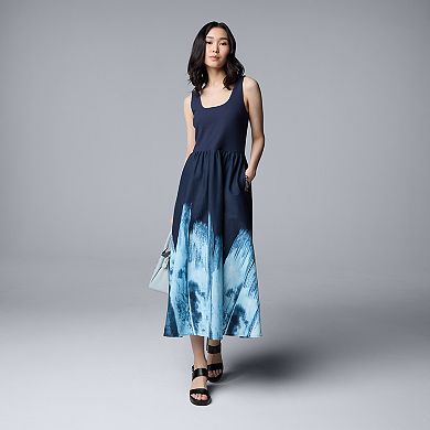 Women's Simply Vera Vera Wang Mixed Media Maxi Dress