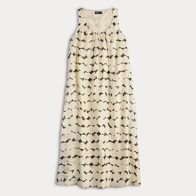Women's Simply Vera Vera Wang Shirred Neck Maxi Dress