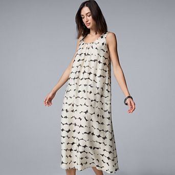 Women's Simply Vera Vera Wang Shirred Neck Maxi Dress