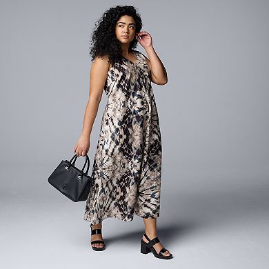 Plus Size Simply Vera Vera Wang V-Neck Maxi Dress