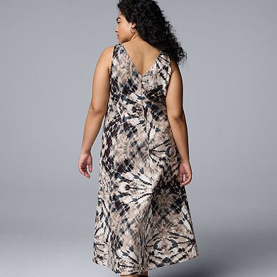 Plus Size Simply Vera Vera Wang V-Neck Maxi Dress