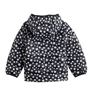 Baby & Toddler Girls Jumping Beans® Floral Print Hooded Puffer Jacket