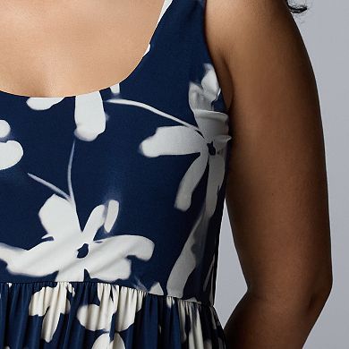 Plus Size Simply Vera Vera Wang Fit & Flare Dress