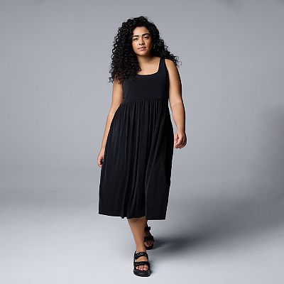 Plus Size Simply Vera Vera Wang Fit & Flare Dress