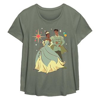 Disney's The Princess And The Frog Royal Night Plus Size Flowy Graphic Tee