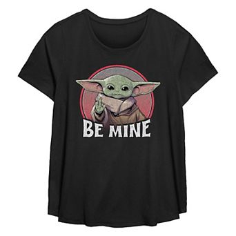 Plus Size Star Wars The Mandalorian The Child Be Mine Flowy Graphic Tee