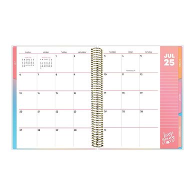 TeachWell Rainbow 8.5" x 11" Weekly & Monthly Academic Year Teacher Planner