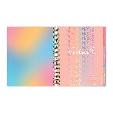 TeachWell Rainbow 8.5" x 11" Weekly & Monthly Academic Year Teacher Planner