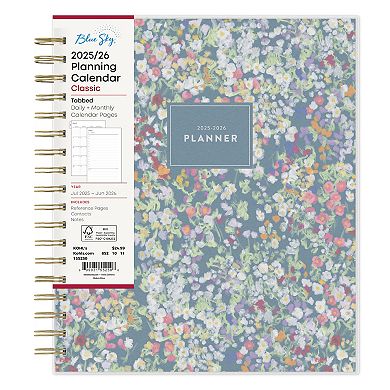BLUE SKY Daily Monthly Academic Year 2025-2026 Planning Calendar