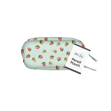BLUE SKY Strawberry Zipper Pencil Pouch