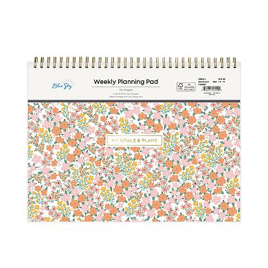 Blue Sky Top Wirebound 12" x 9" Non-Dated Weekly Planning Pad