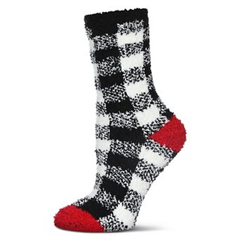 Women's Classic Buffalo Plaid Soft Cozy Crew Socks