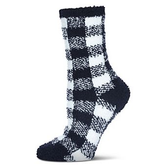 Women's Classic Buffalo Plaid Soft Cozy Crew Socks