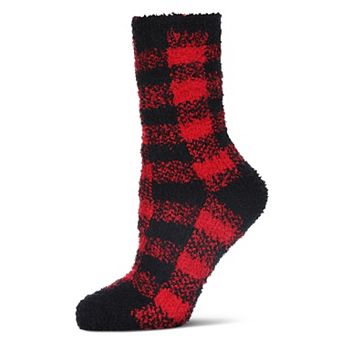 Women's Classic Buffalo Plaid Soft Cozy Crew Socks