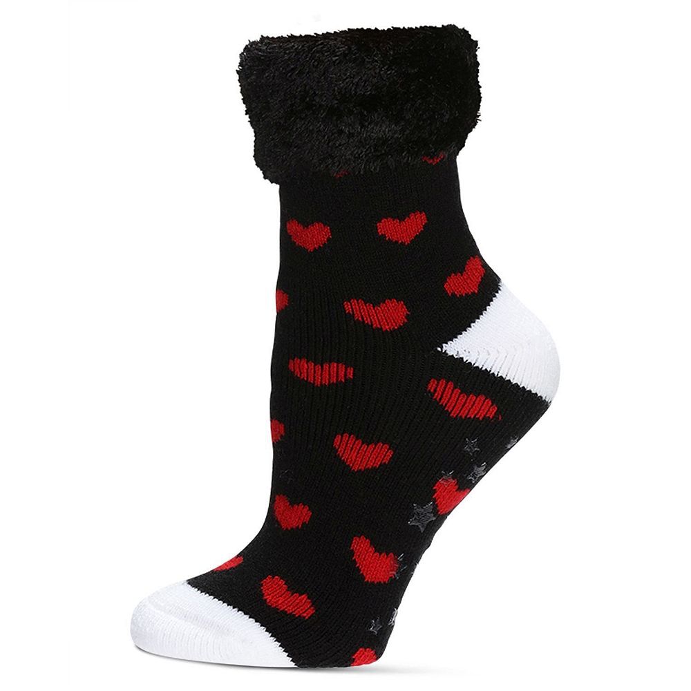 Women's Hearts Plush Cabin Socks