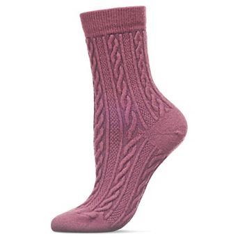Women's Classic Cozy And Warm Cable Knit Crew Sock