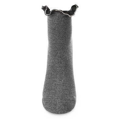 Women's Ring Around Fashion Ruffle Cuff Anklet Sock