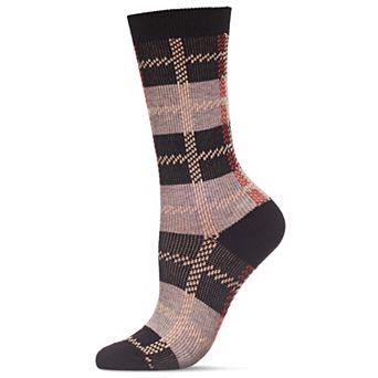 Women's Retro Vintage Plaid Cotton Blend Crew Sock