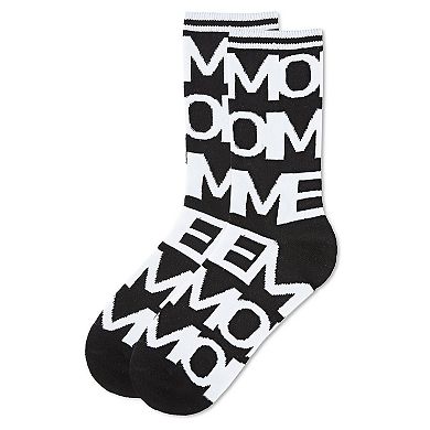 Women's Have A Me Moment Memoi Fashion Crew Sock