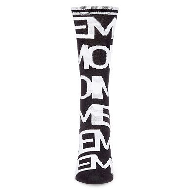 Women's Have A Me Moment Memoi Fashion Crew Sock