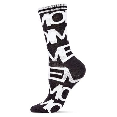 Women's Have A Me Moment Memoi Fashion Crew Sock