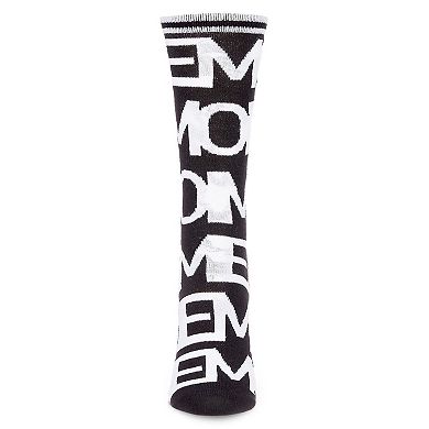 Women's Have A Me Moment Memoi Fashion Crew Sock