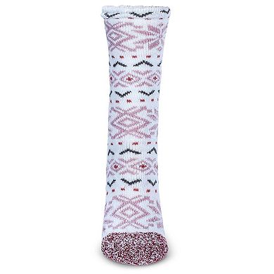 Women's Snowflake Buttersoft Plush Lined Crew Socks