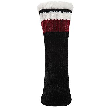 Varsity Chenille Plush-lined Non-skid Socks
