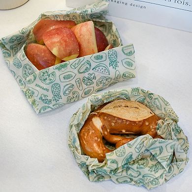 Beeswax Wrap For Food, Bowl Covers And Sandwich Wrapping Paper, 13"x13"