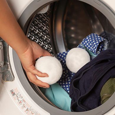 Wool Dryer Balls, Box Of 3 Unbleached Laundry Balls