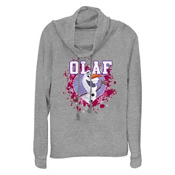 Disney's Frozen Olaf Happy Heart Plus Size Cowlneck Graphic Lightweight Long Sleeve