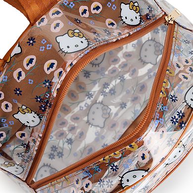Hello Kitty Floral Print Clear Mini Backpack