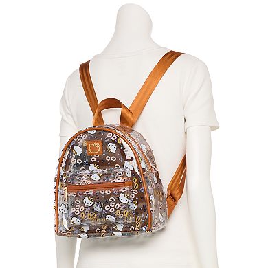 Hello Kitty Floral Print Clear Mini Backpack