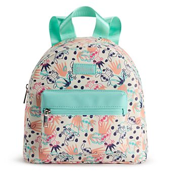 Disney's Stitch Outlines Tropical Print Mini Backpack