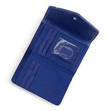 Disney Princess Castle & Flower Shimmer Trifold Snap Wallet