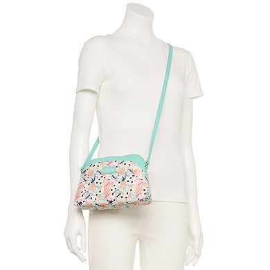 Disney's Stitch Outlines Tropical Print Crossbody Bag