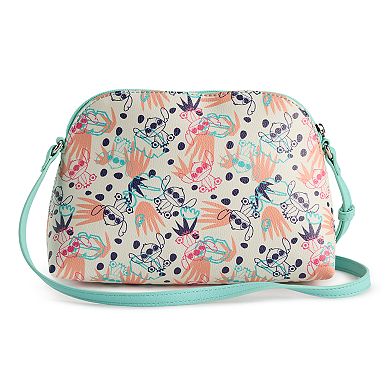 Disney's Stitch Outlines Tropical Print Crossbody Bag