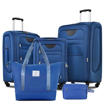 Merax Softside Luggage Expandable 5 pc Set Suitcase with Duffel Bag, Luggage Travel Set