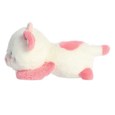 Aurora - Medium Pink Too Cute - 12" Katelyn Cow - Playful Stuffed Animal