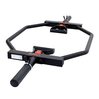 Sunny Health & Fitness Strength Training Olympic Hex Bar With Swivel Handle