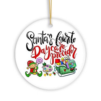 Santa’s Favorite Daycare Provider Christmas Ornament, Teacher Appreciation Gift