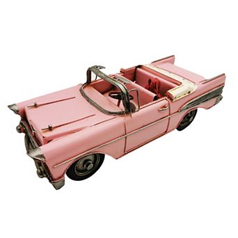 Pink Classic Convertible Car Metal Model